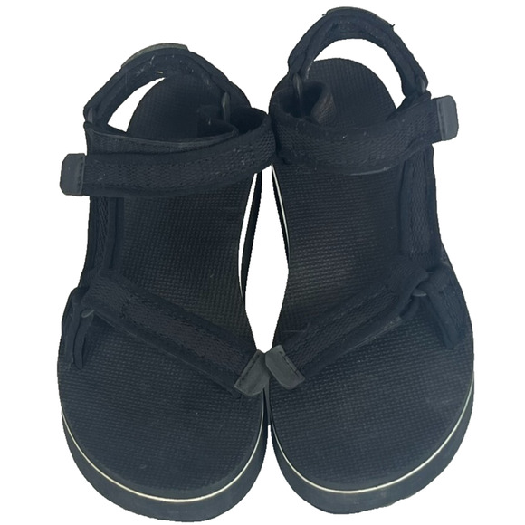 Teva Sandals Womens 10 Flatform Universal Black Strappy Hiking Outdoor Water H&L - Picture 2 of 14